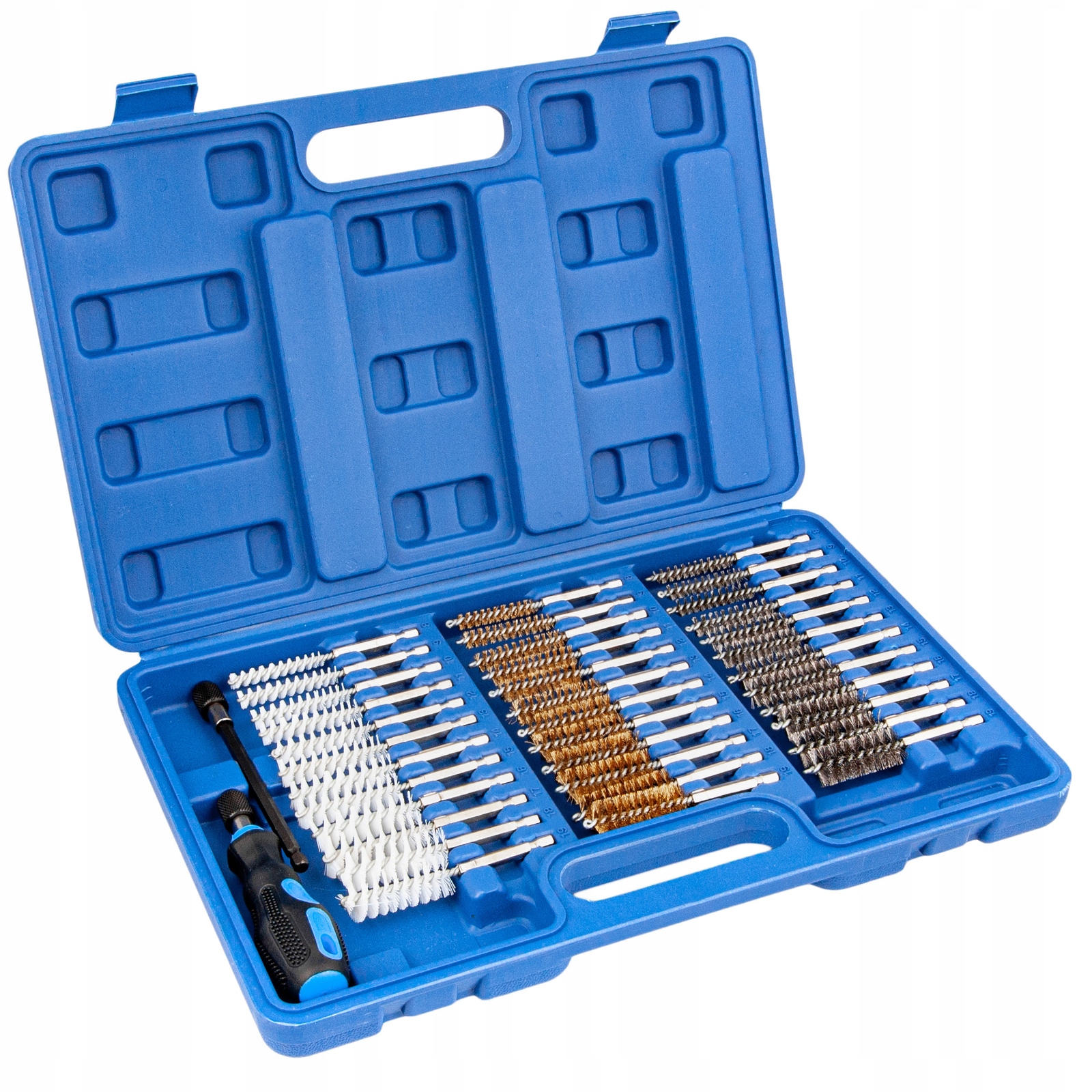 SZCZOTKI DO CZYSZCZENIA GNIAZD WTRYSKIWACZY ŚWIEC ŻAROWYCH Zestaw 38 szt. - obrazek 2