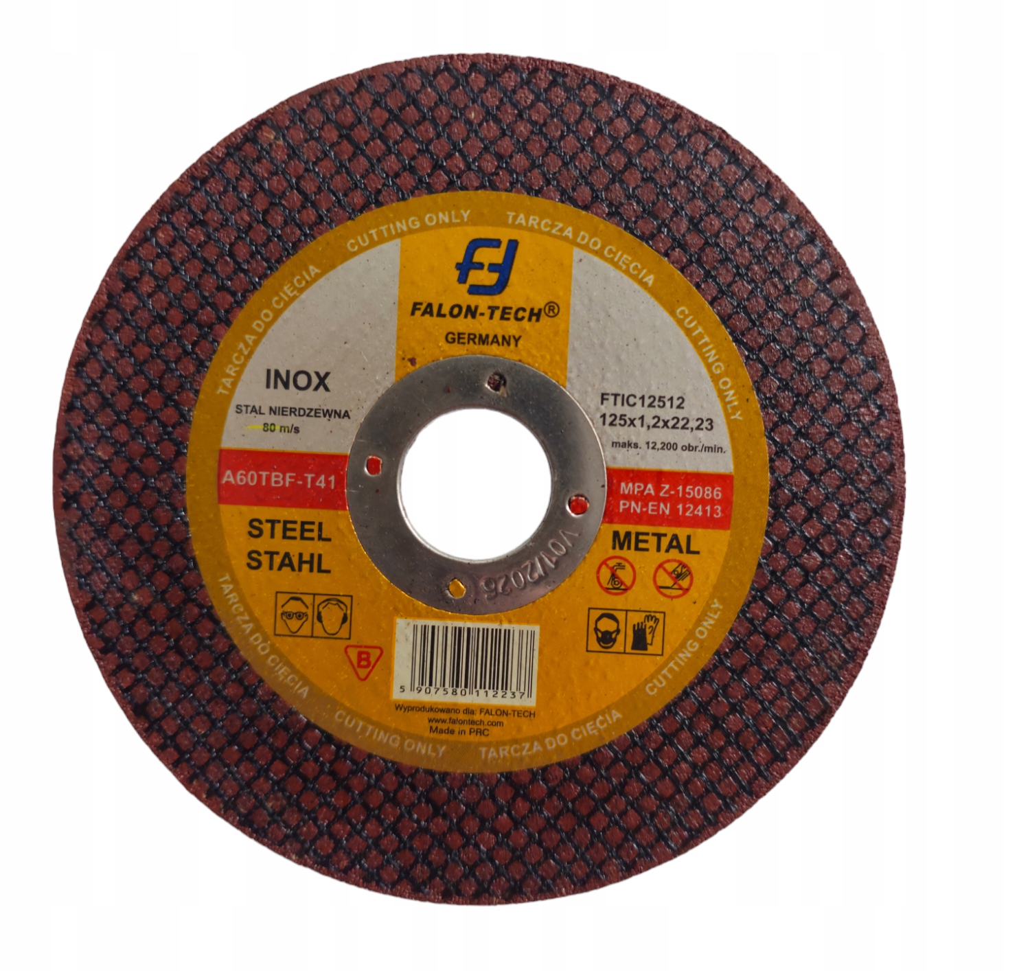 TARCZA DO CIĘCIA METALU INOX 125/1,2mm 50szt. HIT! FALON-TECH - obrazek 2