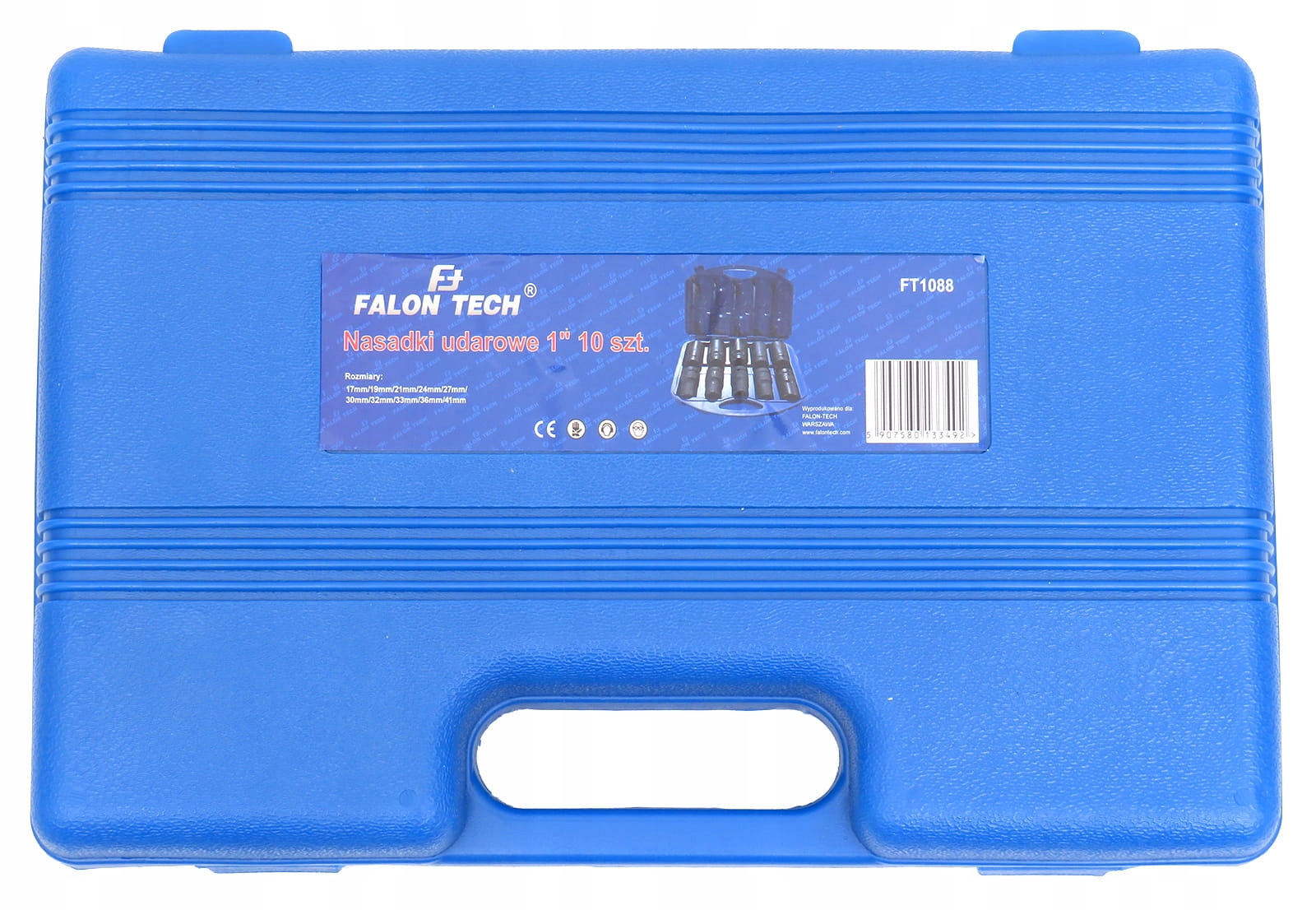 KLUCZE NASADOWE UDAROWE KUTE CR-V 17-41mm 1" Zestaw 10szt. FALON-TECH - obrazek 3